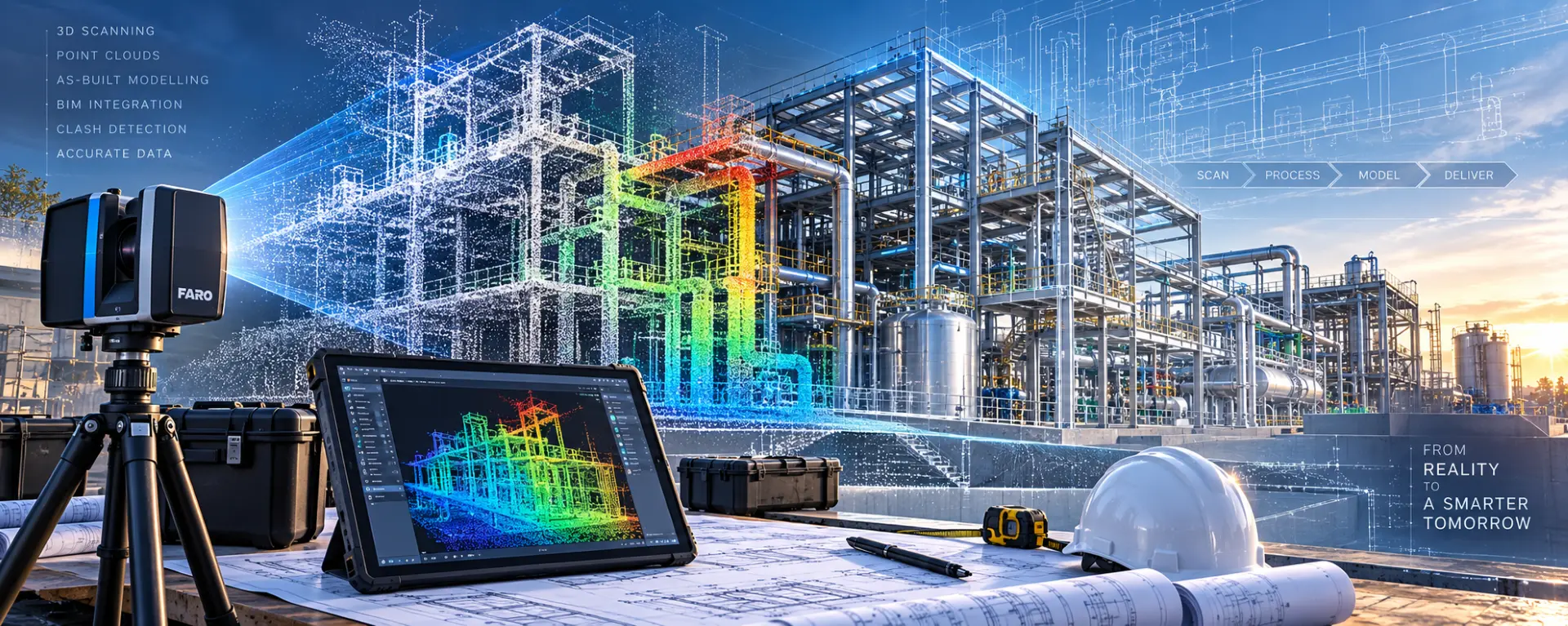 3D laser scanning and point cloud BIM modeling by SIGMATECH