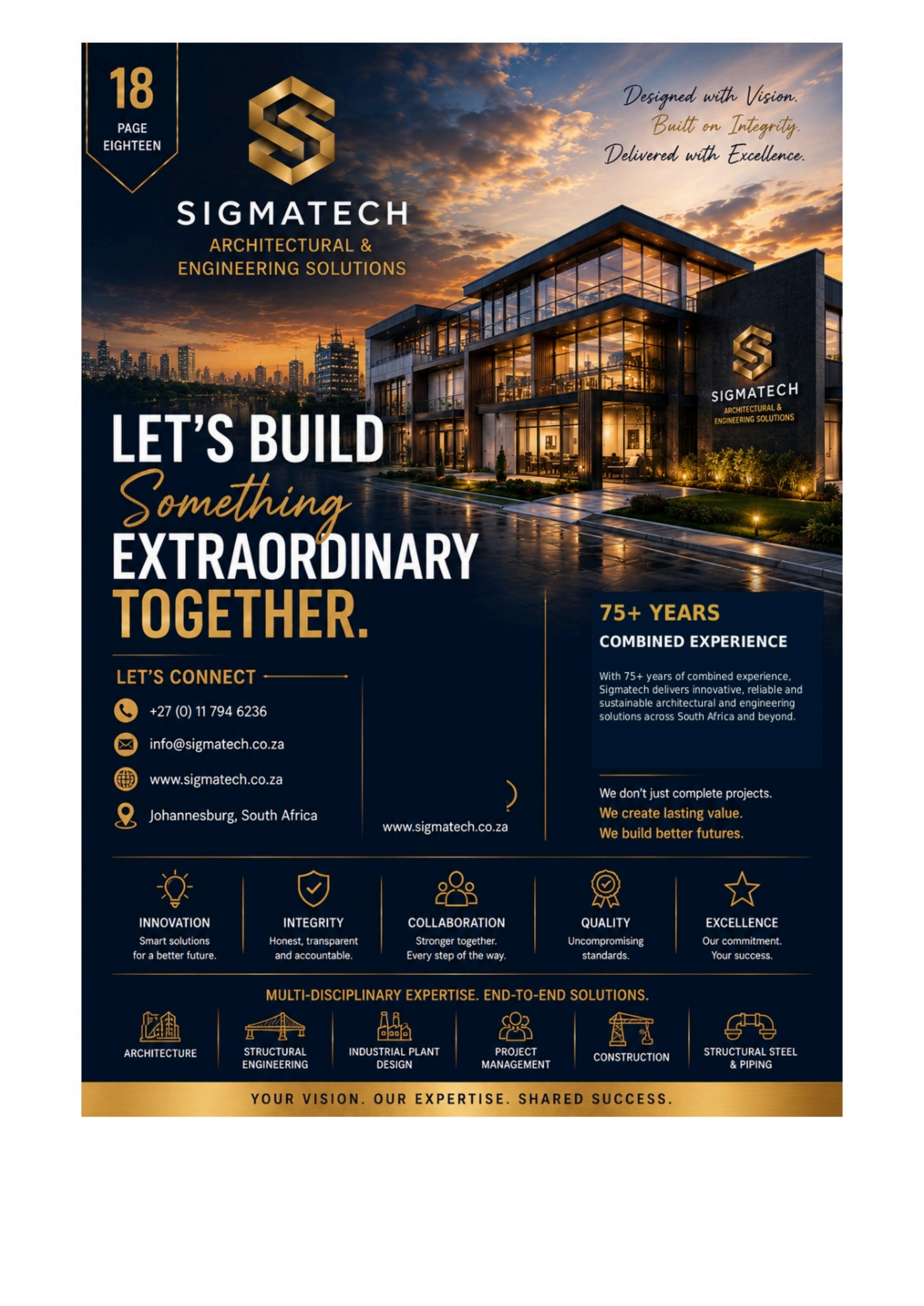 Let's build something extraordinary together