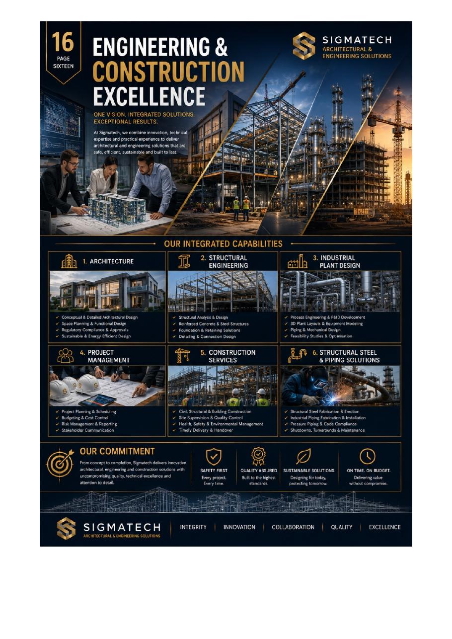 Engineering and construction excellence — integrated capabilities